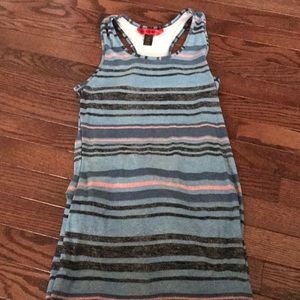 Blue stripped maxi dress
